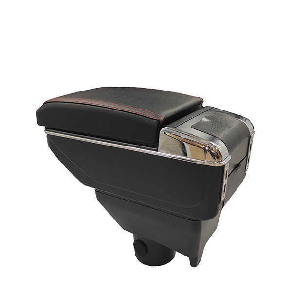AC-468 Carfu Car console box with 7 usb LED Light 2 layer car armrest 