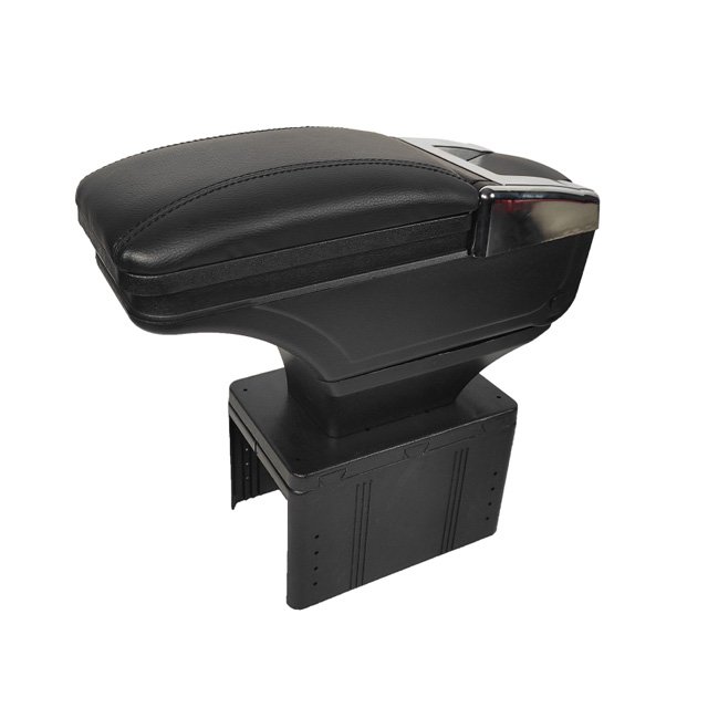 Car Multi-functional Dual USB Armrest Box Booster Pad, Microfiber
