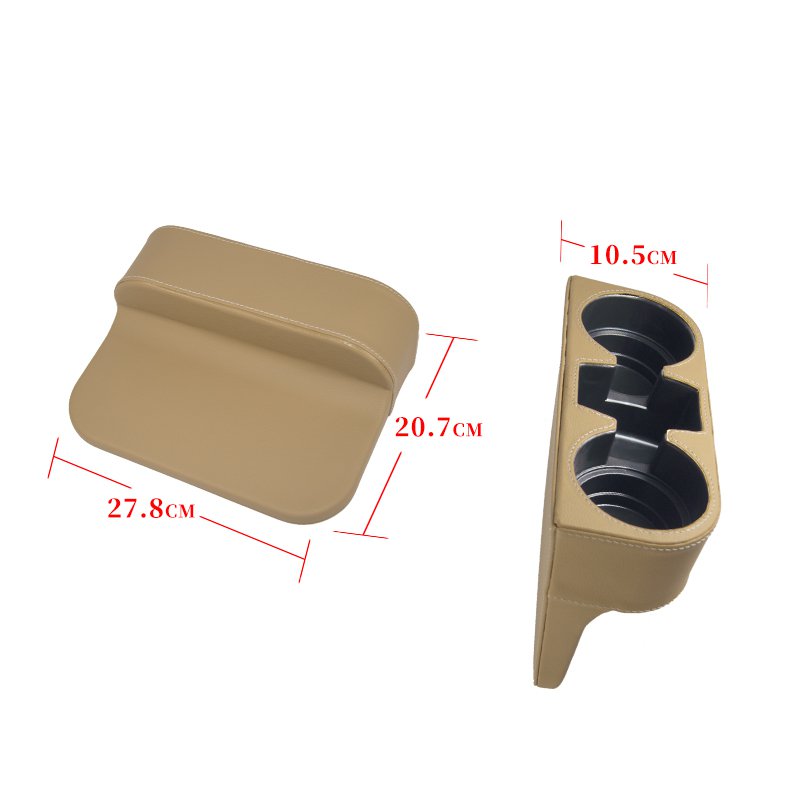 CARFU Car Accessories 2021 Cup Holder OEM/ODM FACTORY Price Universal Seat Cup Holder Leather Multifunctional Car Drink Holder