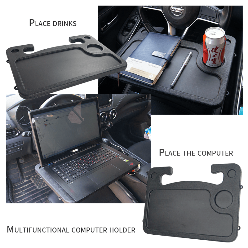 Carfu Car Accessories Laptop portable Desk Auto Car Computer Mount Holder Food Drink Stand Steering Wheel Tray Table for car AC-917