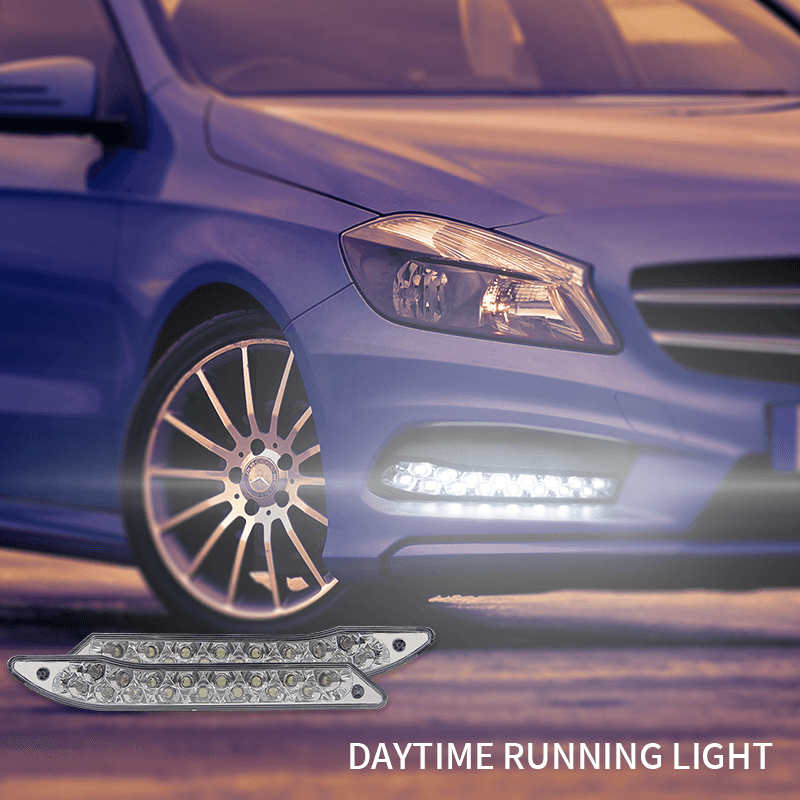 CARFU Car Accessories Universal Car Daytime Running Light Car Accessories Light LED Headlight 12V