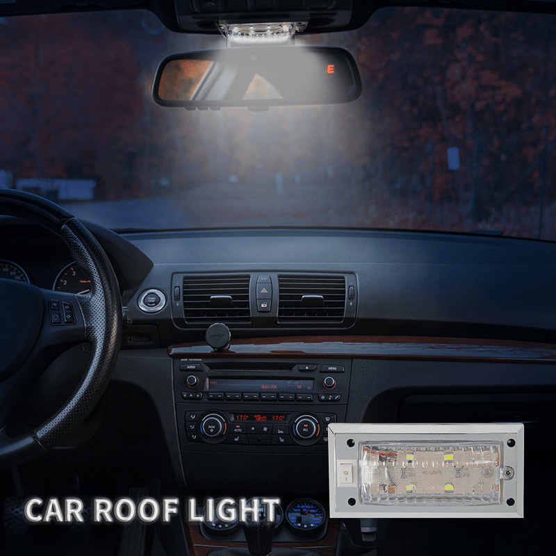 Carfu car Accessories hot sale  Car Roof Lights  interior Light 12V   8 Chip LED Car reading light  AC-2075