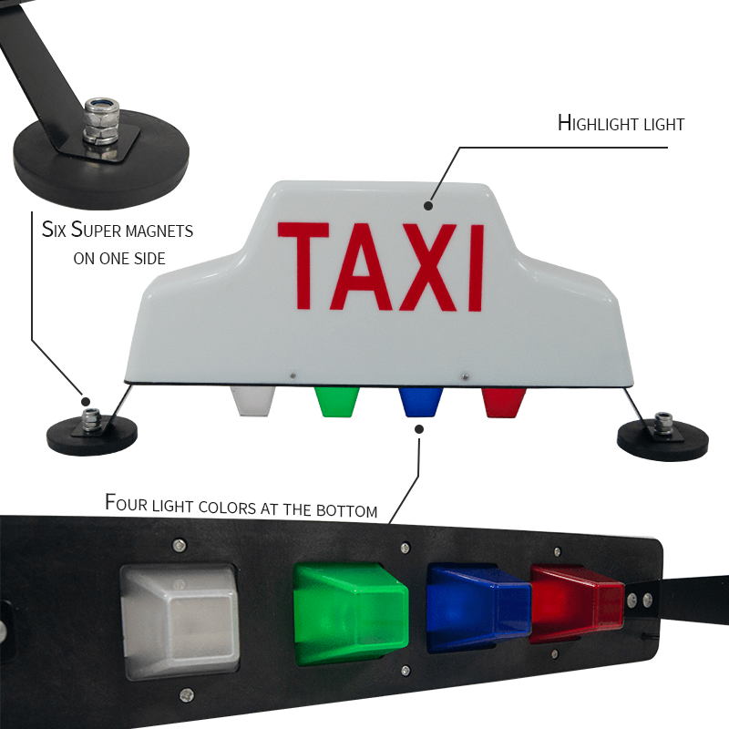 carfu AC-760 stronger magnet car roof light 12V taxi lamp car lights