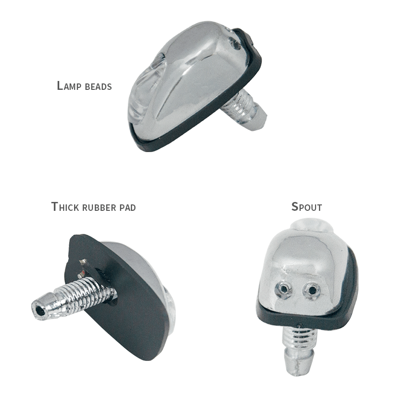 Carfu AC-196 12V LED washer light for car  MINI washer nozzle 